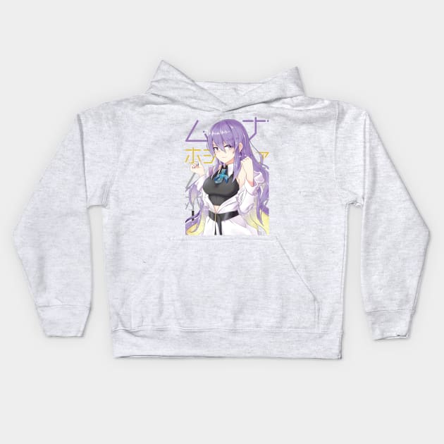 Hololive ID - Moona Hoshinova Kids Hoodie by naderu